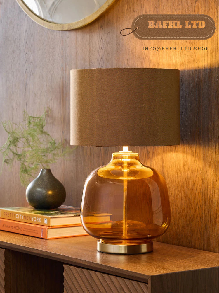 Amber Orange Connor Table Lamp