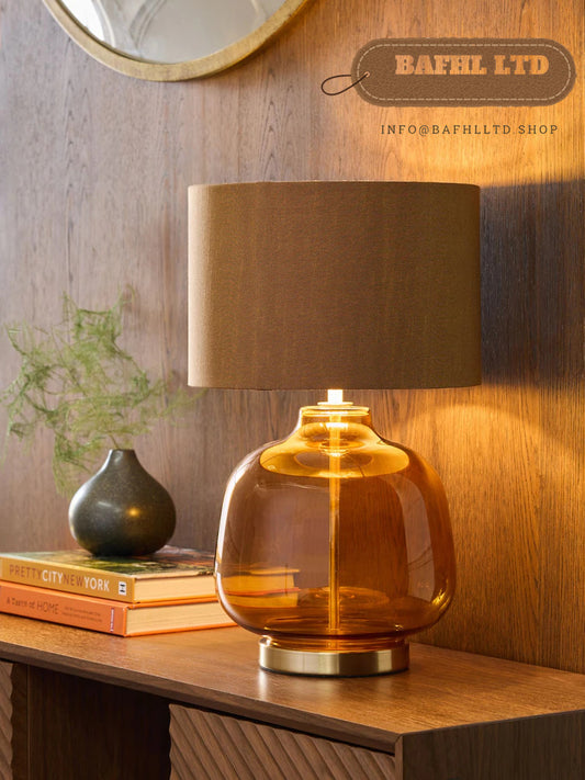 Amber Orange Connor Table Lamp