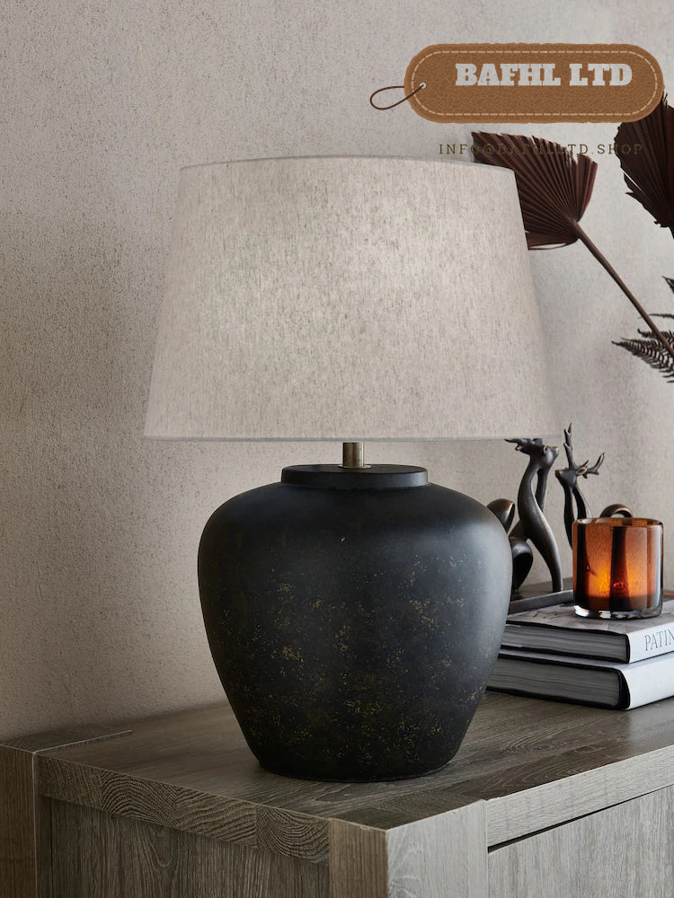 Black Lydford Small Table Lamp