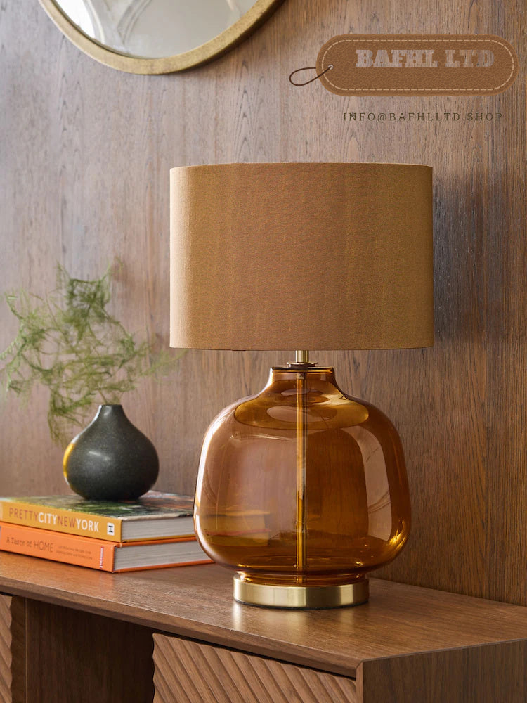 Amber Orange Connor Table Lamp
