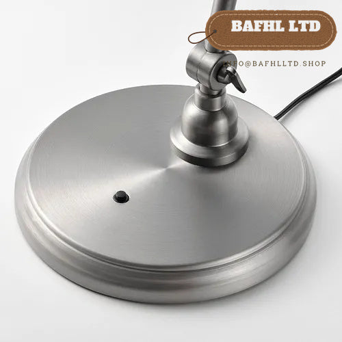 Work lamp, pewter effect
