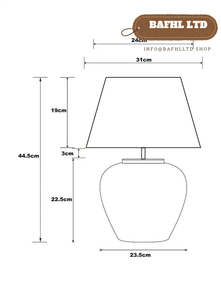 Black Lydford Small Table Lamp